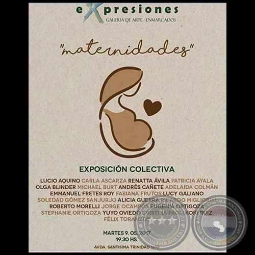 Maternidades - Exposición Colectiva - Martes 9 de Mayo de 2017